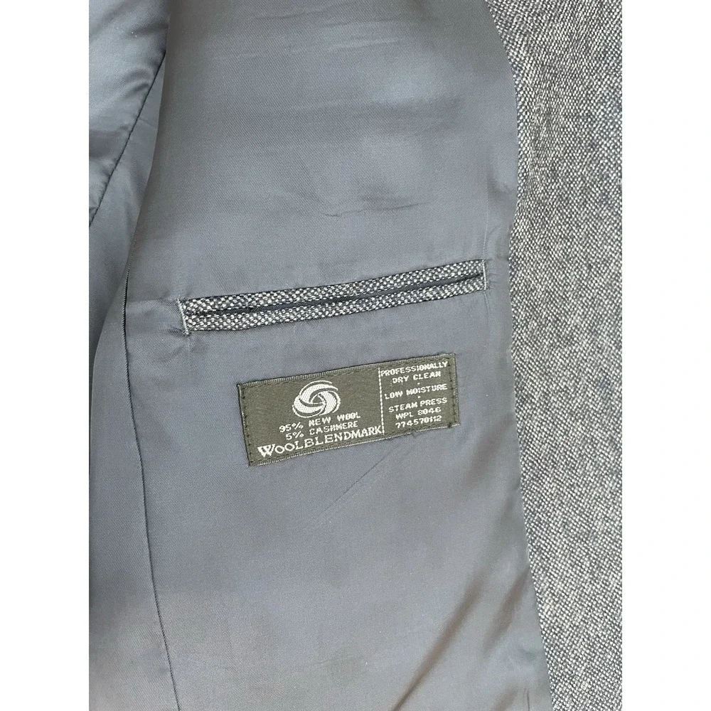 Club Room By Charter Club Wool Cashmere Blazer Blue Size R38 Single‎ Vented